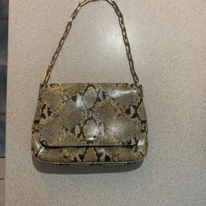 Nine West snake print bag chunky chain